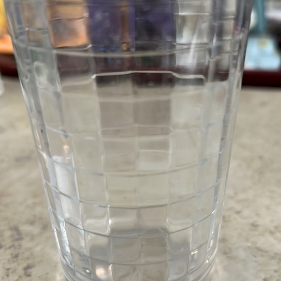 Pasabahce Clear Block Optic Windowpane Tumbler Glasses Set 3 - Picture 2 of 5